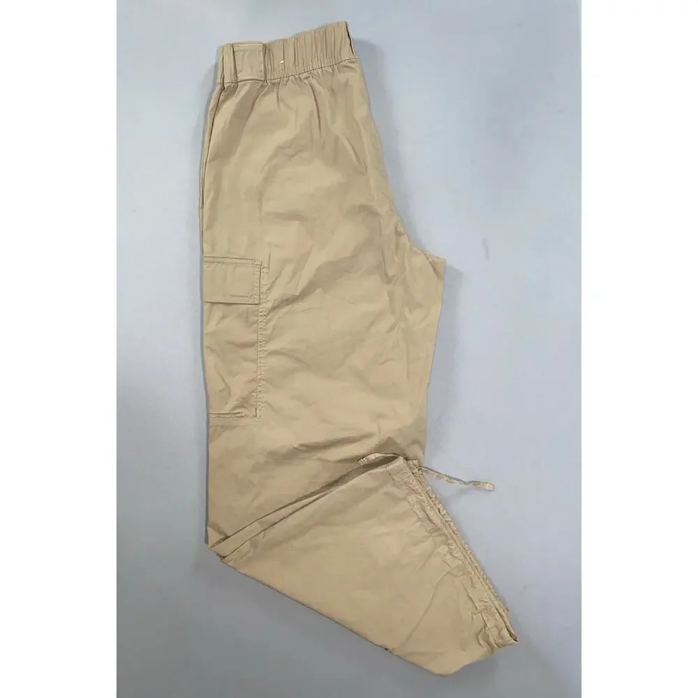 Nike FV4969 Sportswear Women's Woven Cargo Jogger Pants. Beige, Size L. EUC!